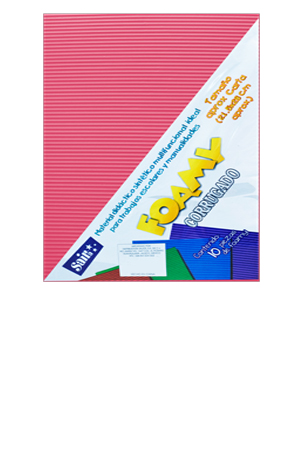 FOMI CARTA ROSA     CORRUGADO C/10 SAIRA 131061 03 20.5X27CM