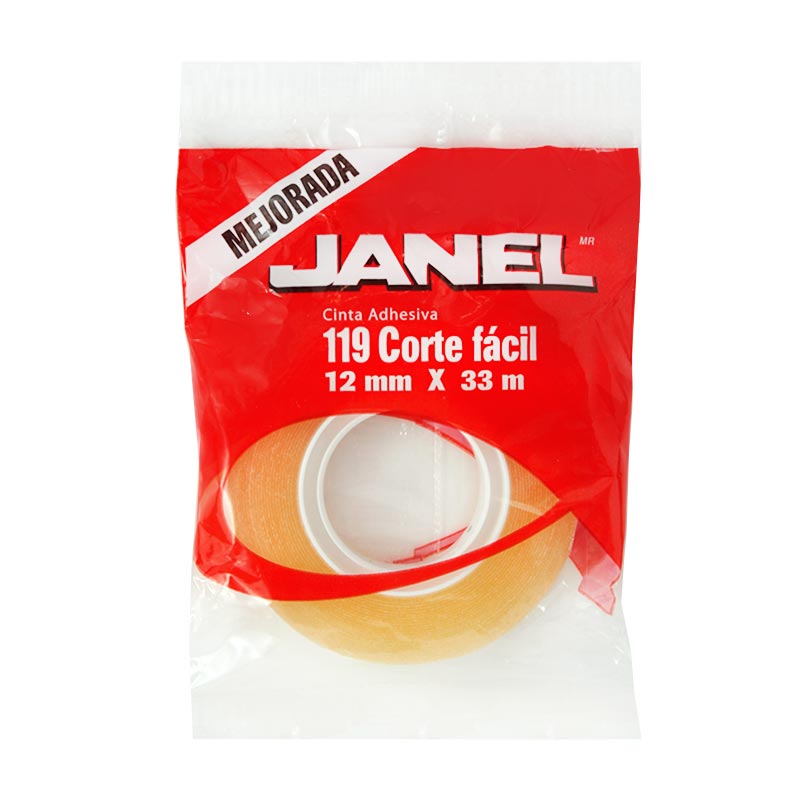 CINTA TRANSPARENTE 12X33       119 JANEL 1191233100