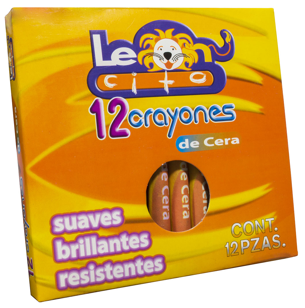CRAYON STD C/12 COLORES LEONCITO