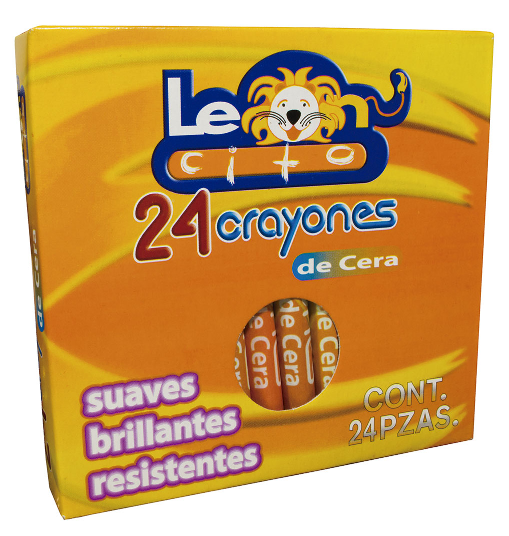 CRAYON STD C/24 COLORES LEONCITO