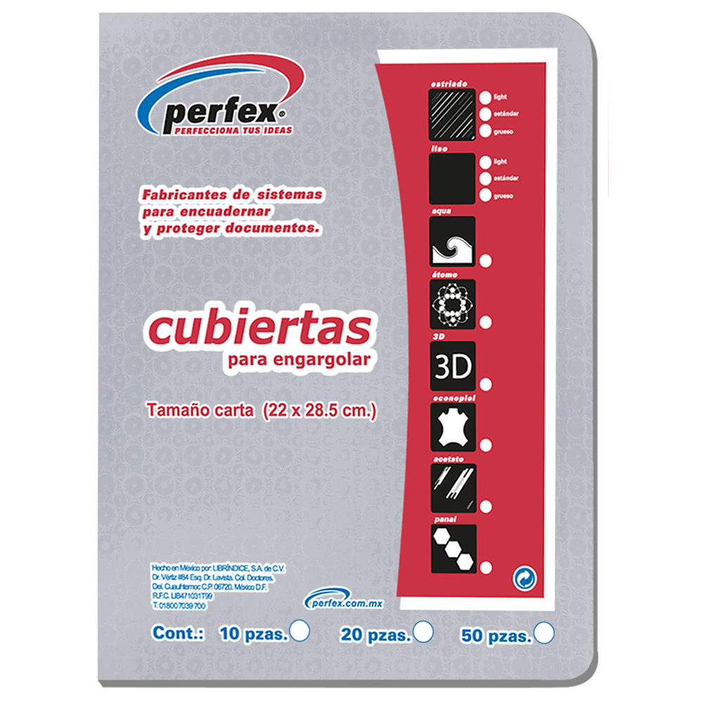 PASTA CTA.PLAST.CRISTAL     ATOMO PERFEX 638900 25JGS 16PTS