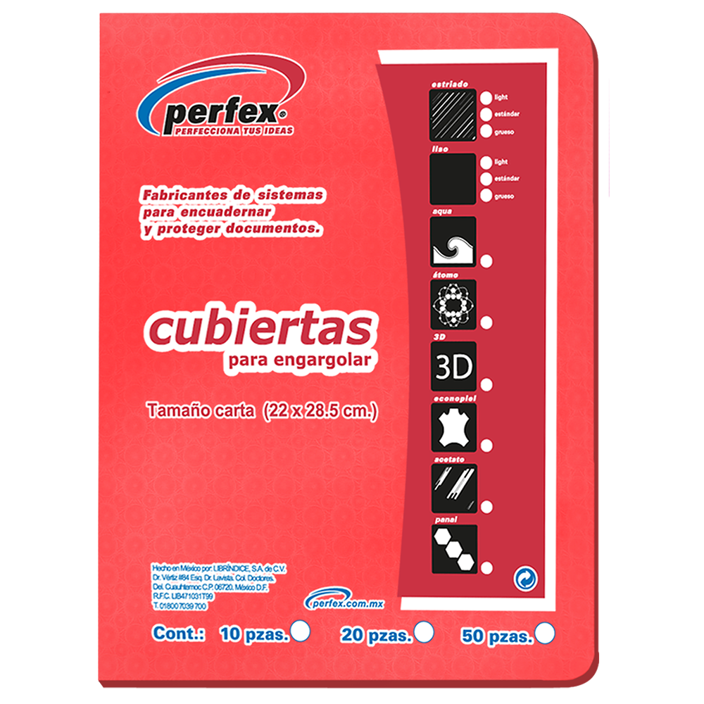 PASTA CTA.PLAST.ROJO        ATOMO PERFEX 638924 25JGS 16PTS