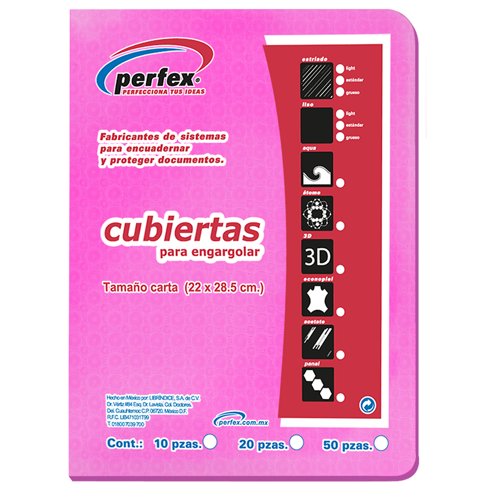 PASTA CTA.PLAST.ROSA        ATOMO PERFEX 634827 25JGS 16PTS