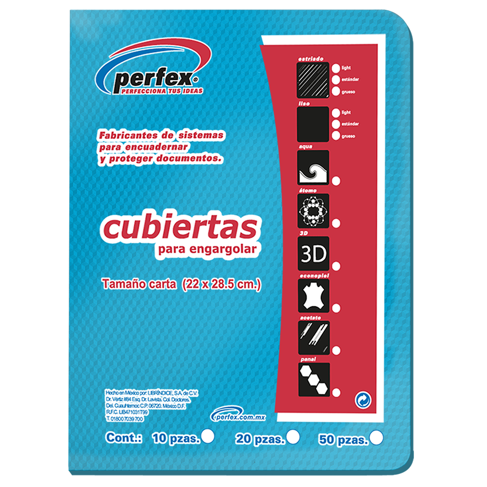 PASTA CTA.PLAST.AZUL CLA.DIAMANTE PERFEX 674441 25JGS 14PTS