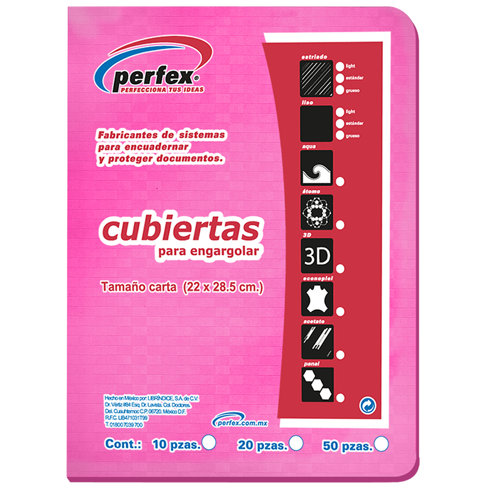 PASTA CTA.PLAST.ROSA      REFLEJO PERFEX 675936 25JGS 14PTS