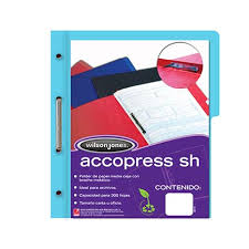 CARPETA C/BROCHE OFI AZUL CLAR. CRH ACCO P1195 (C/REF.D PERCA