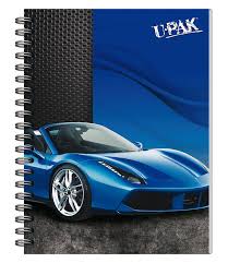 CUADERNO MINI RAYA  50H AUTOS      U-PAK 875926 8156025205