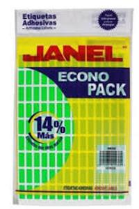 ETIQUETA ADHES. 09X13 VERD.ECONO P.JANEL