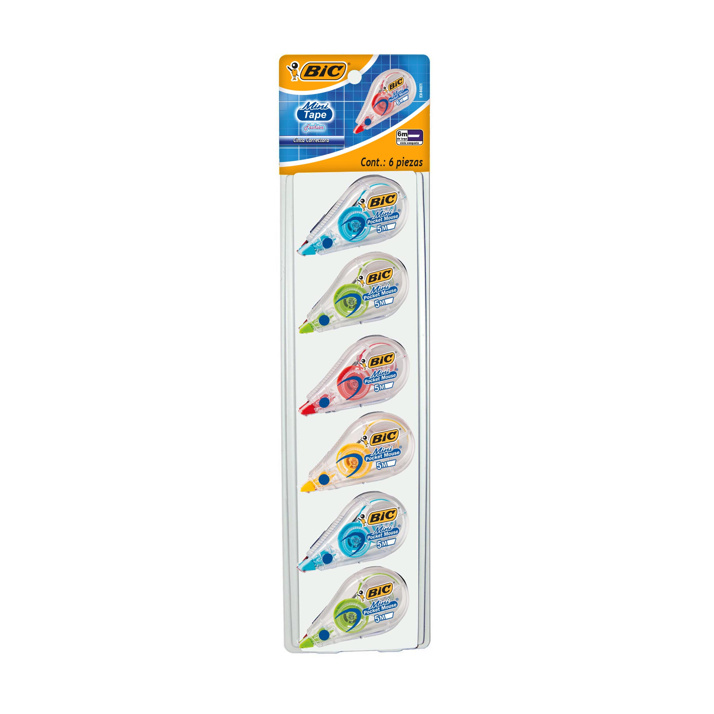 CORRECTOR ROLLER  5M  MINI TAPE FASH.BIC