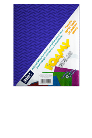 FOMI CARTA AZL.MARI ONDULADO  C/10 SAIRA 141176 08 20.5X27 AZ