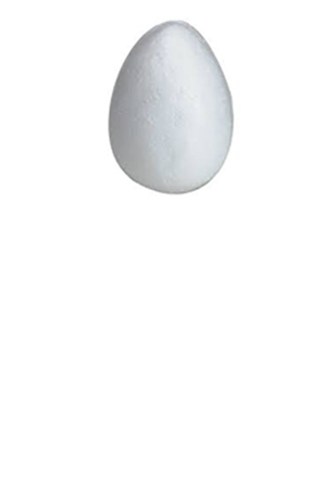 HUEVO DE UNICEL  6.8 CM              460