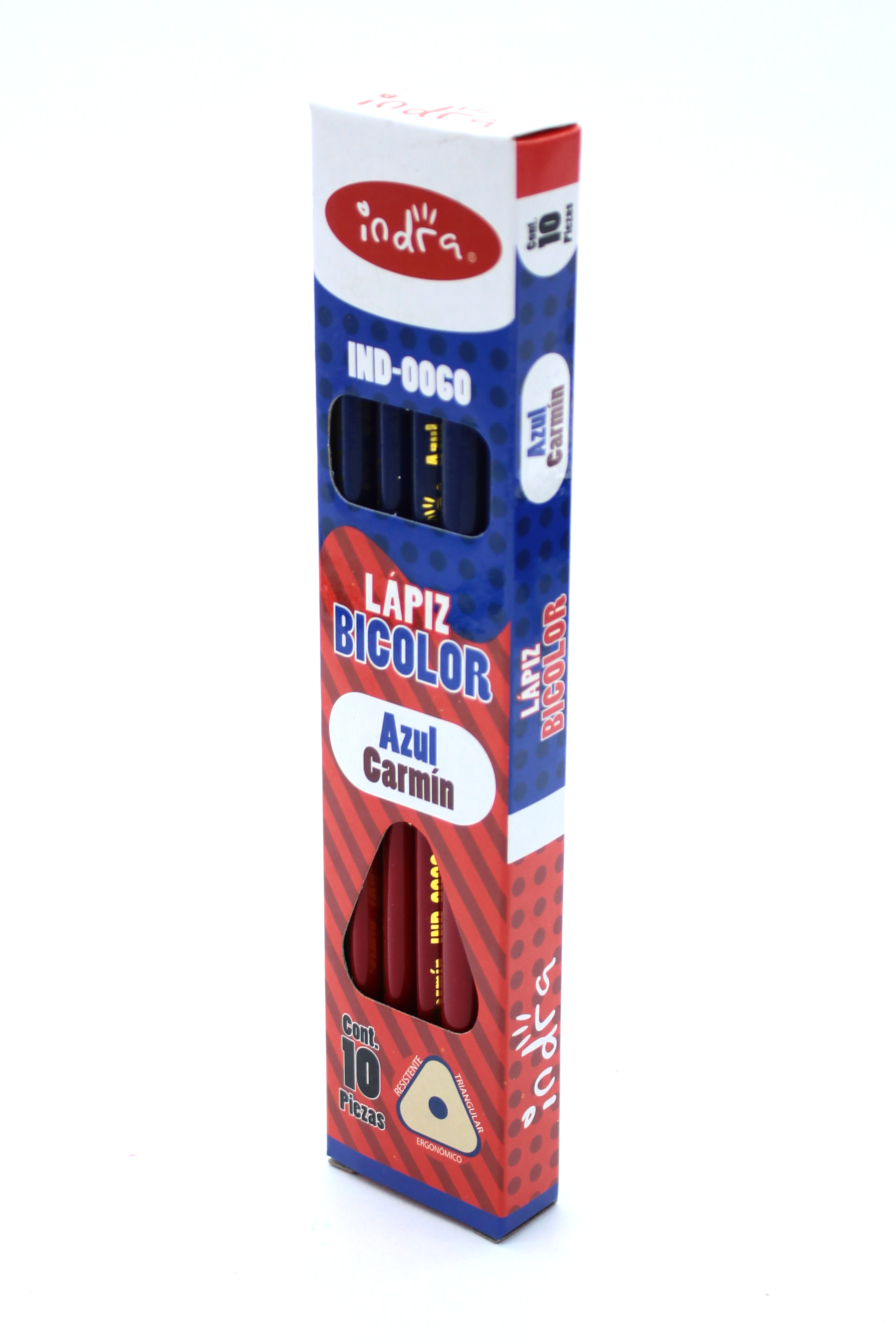 LAPIZ BICOLOR  DELGADO TRIANG.     INDRA 037546 IND-0060