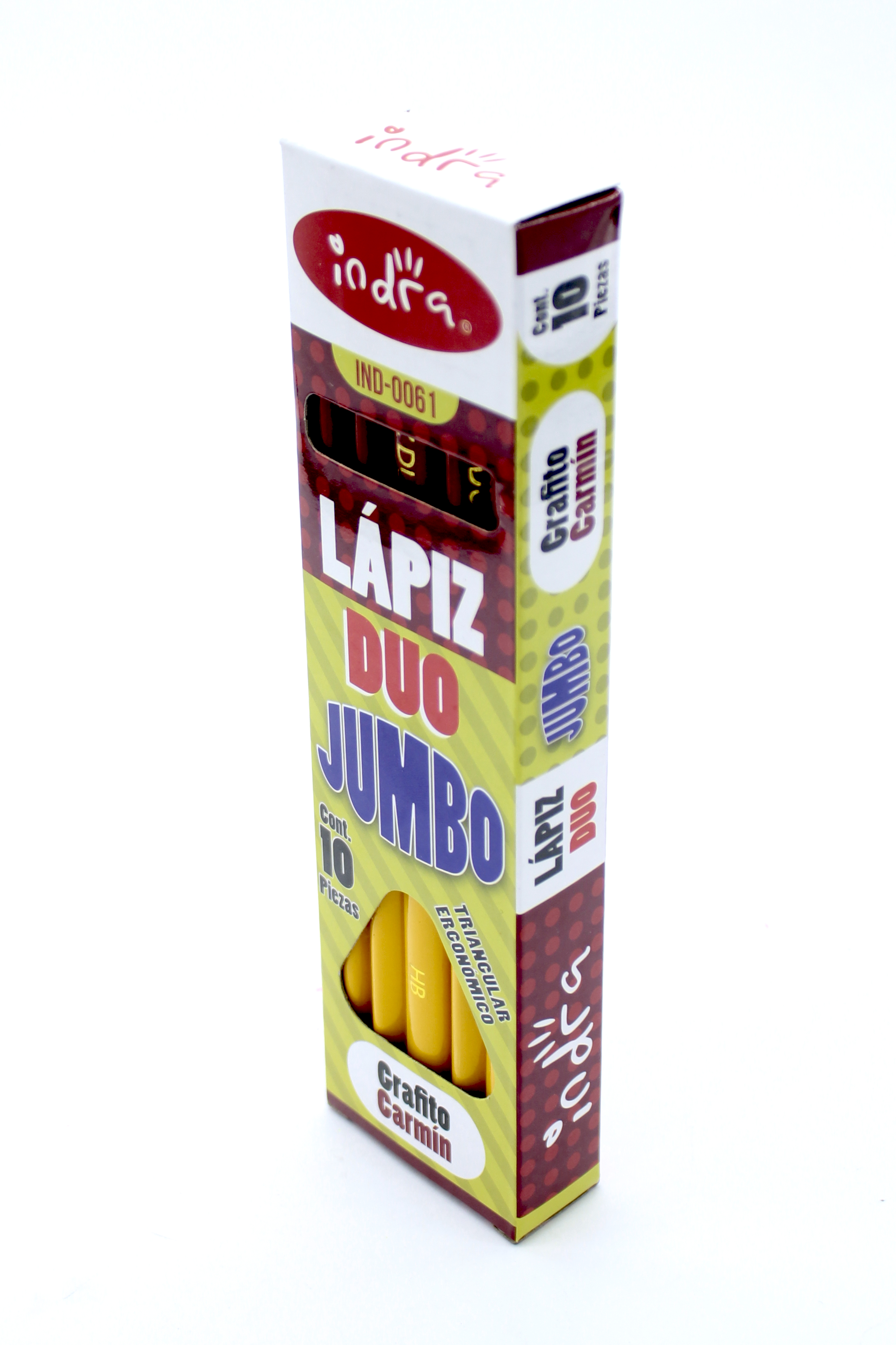LAPIZ BICOLOR DUO TRIANG.JUM.RJ/GRF.INDR 037553 IND-0061 INDR