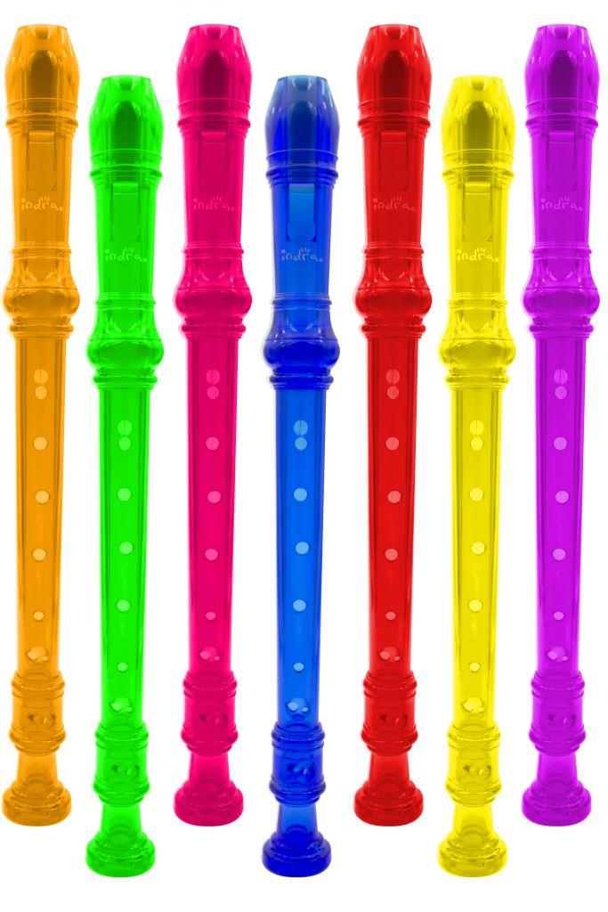 FLAUTA ESCOLAR PLASTICO TRANSP.    INDRA 023195 IND-0151 V/CO