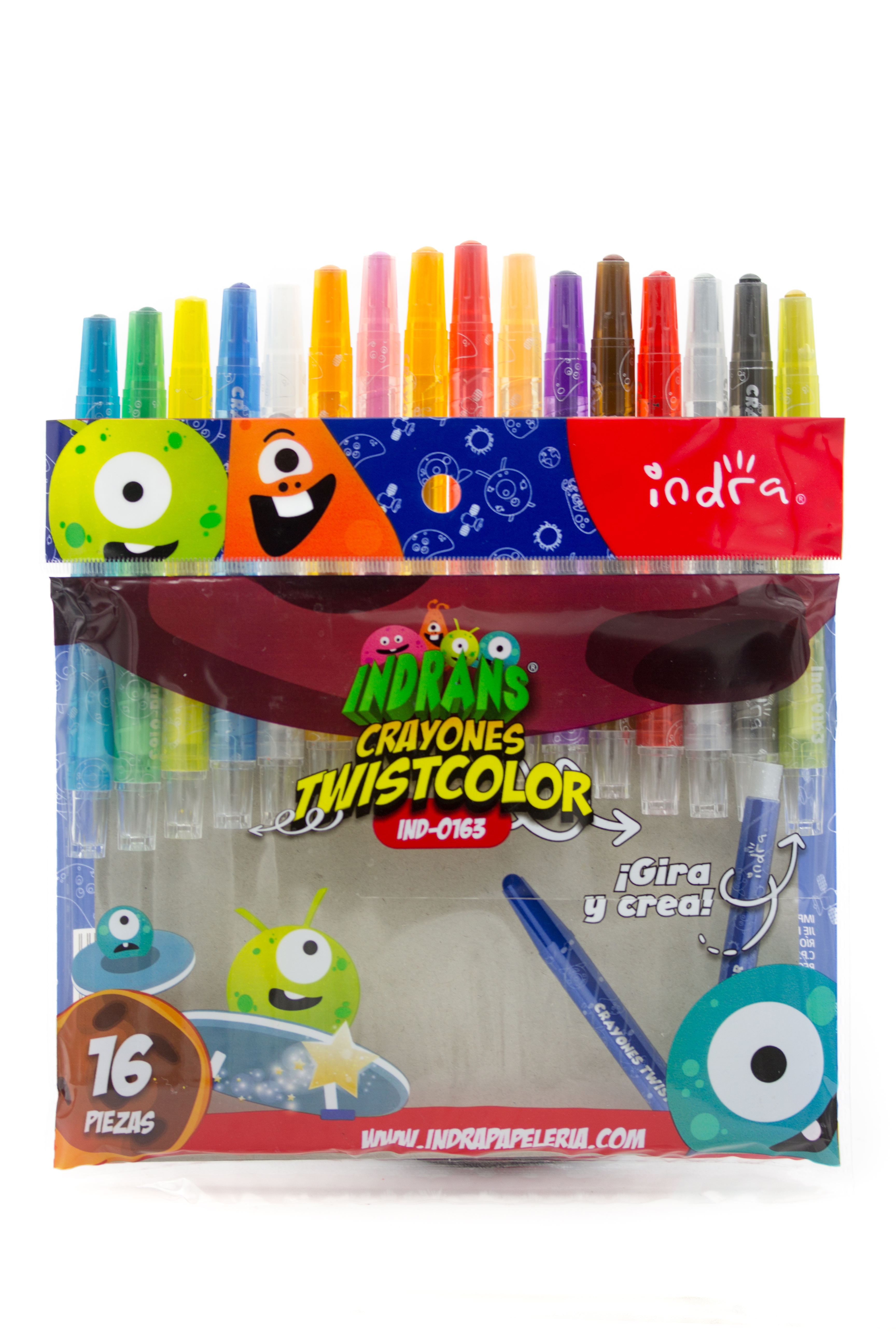 CRAYON GIRABLE C/16 COL.IND-0163   INDRA 023386 TWISTCOLOR