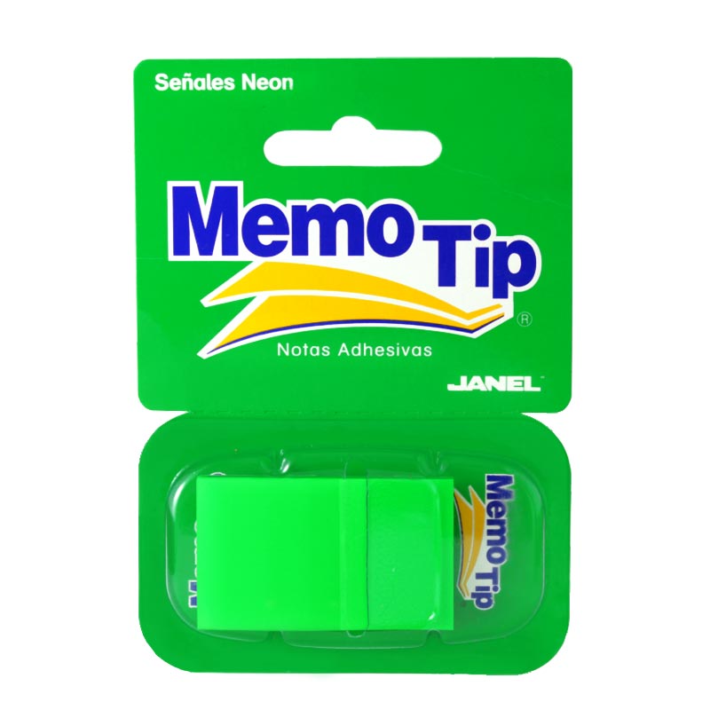 BANDERITA ADHESIVA VERDE   C/050 MEMOTIP