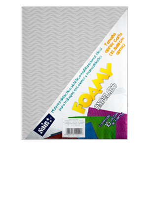 FOMI CARTA BLANCO   ONDULADO  C/10 SAIRA 141299 14 20.5X27CM