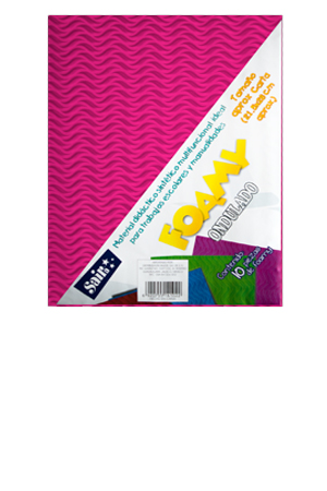 FOMI CARTA FIUSHA   ONDULADO  C/10 SAIRA 141046 02 20.5X27CM