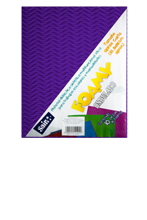 FOMI CARTA MORADO   ONDULADO  C/10 SAIRA 141251 11 20.5X27CM