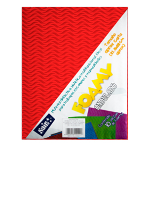 FOMI CARTA ROJO     ONDULADO  C/10 SAIRA 141022 01 20.5X27CM