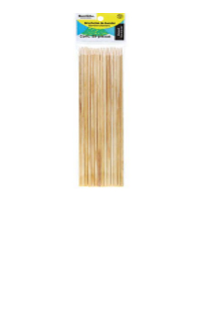 PALITOS MAD.BROCHETAS C/25 25X0.3CM BARR