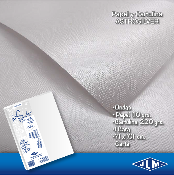 CARTULINA CTA ASTROSILV ONDAS     C/100H 750784 2040-2-01 JLM
