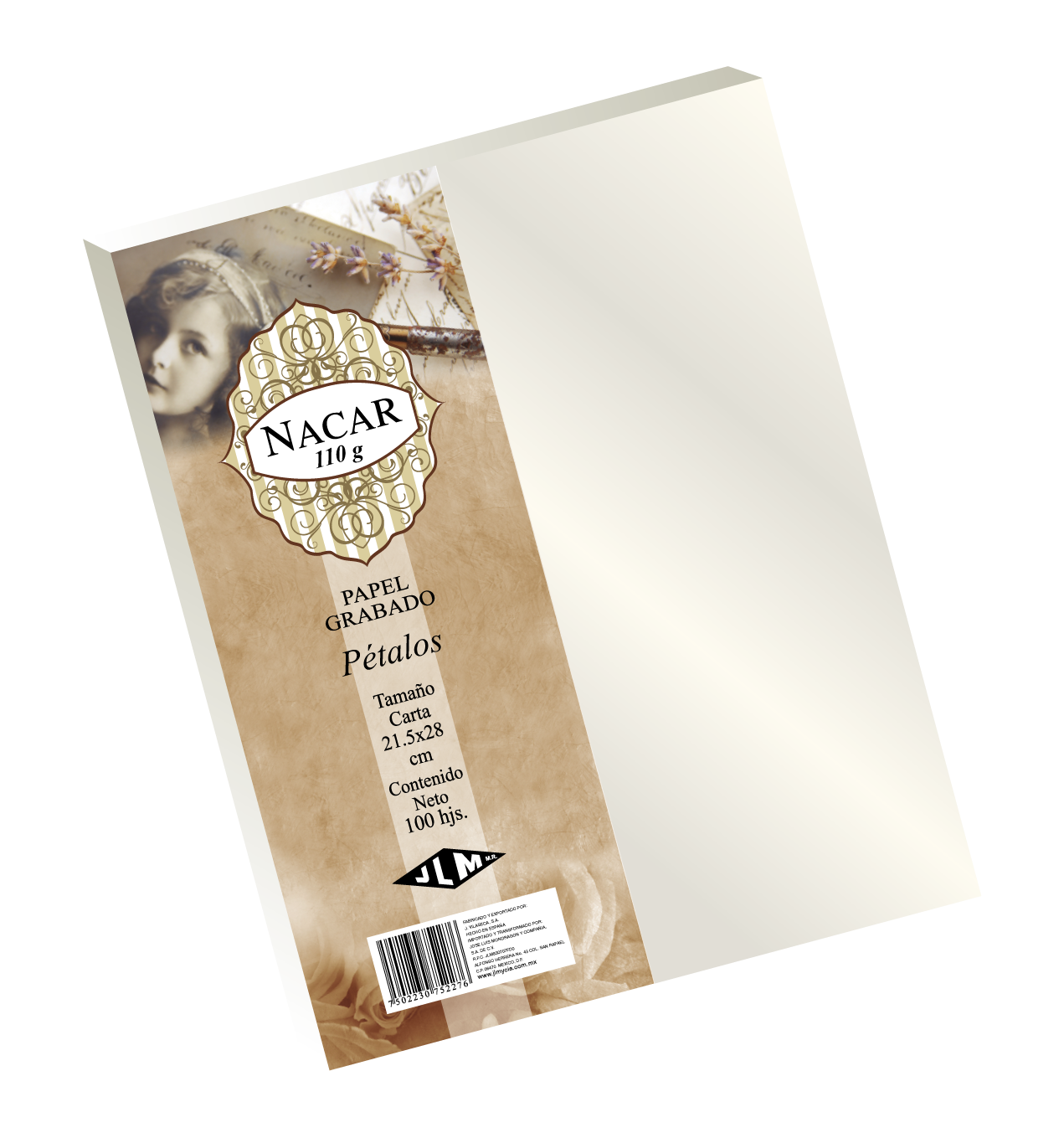 CARTULINA CTA NACAR 1C.PETALOS    C/100H 752269 2063-5A-1 JLM