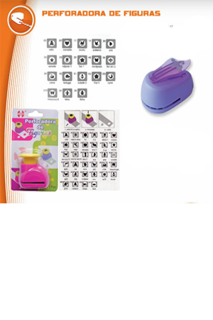 PERFORADORA P/FOMY MED. REGALO     SHELY
