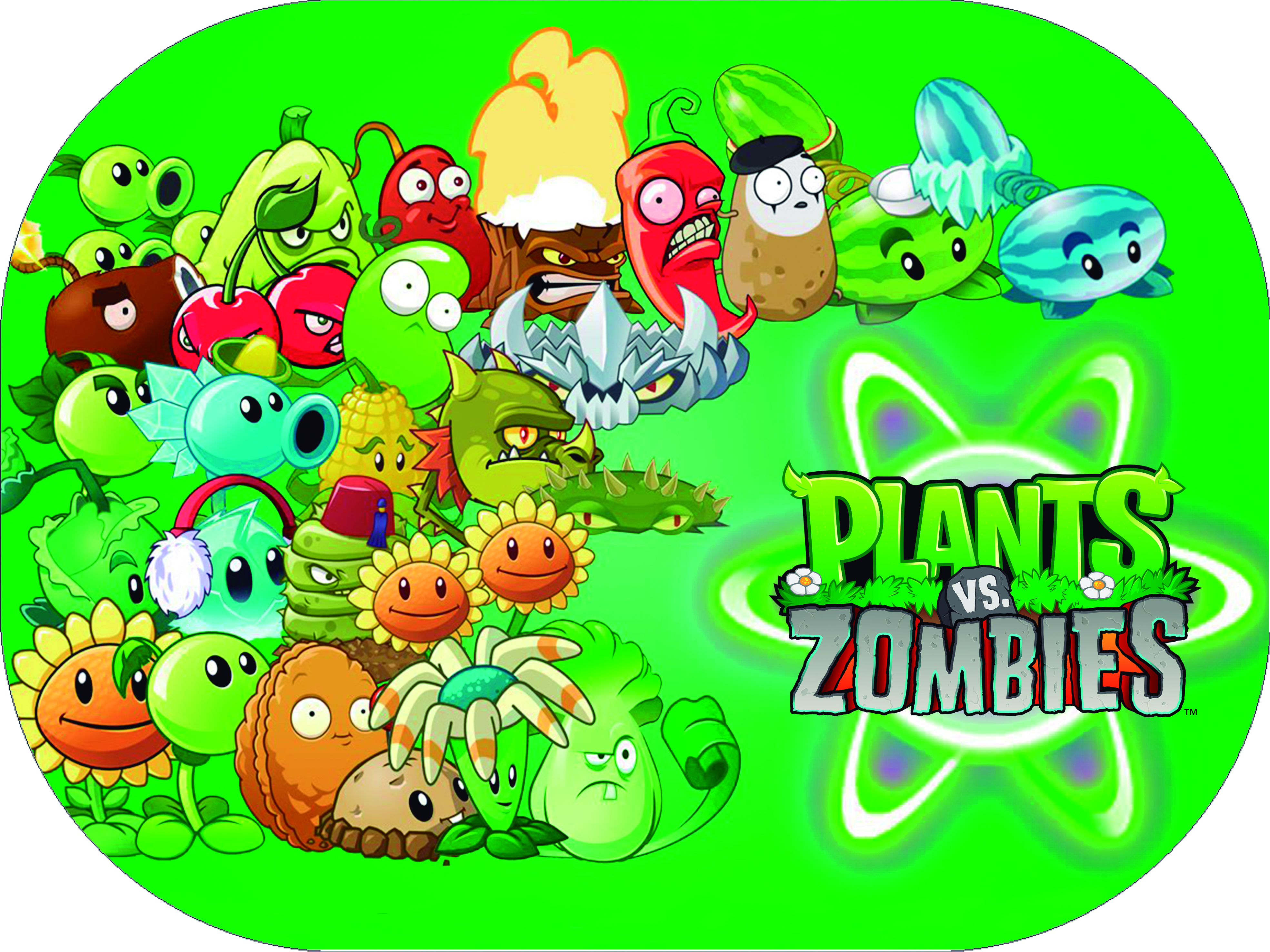 TAPETE PLAST. P/ALIMENTOS PLANTA VS ZOMB