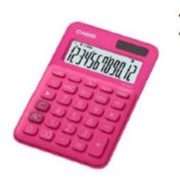 CALCULADORA ESCRIT.12 DIG.MS20UC-RD CASI 700019 (ROJA)