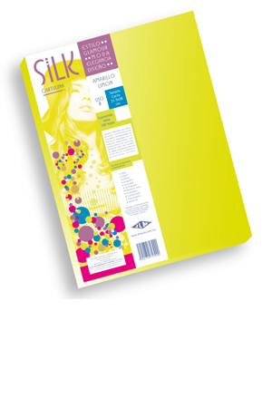 PAPEL CTA SILK AMARILLO LIMON C/100H JLM 754072 2161-6E 130GR