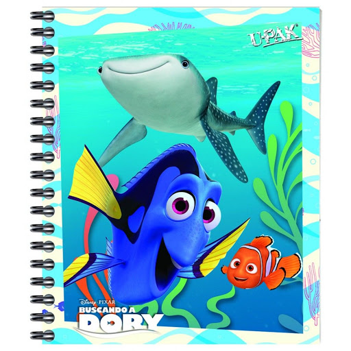 CUADERNO MINI RAYA  50H BUSC.A DORY U-PA 844878 6156021401 BU