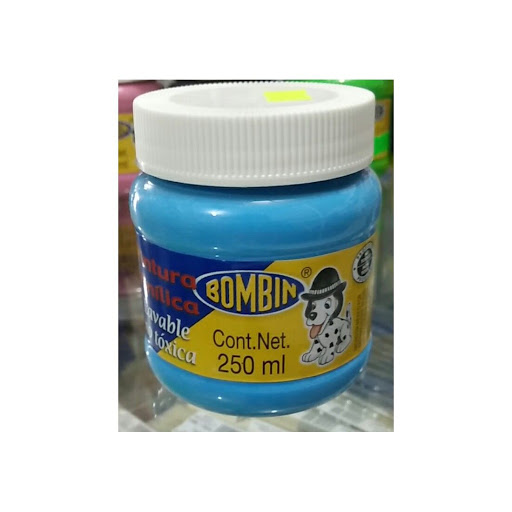PINTURA VINILICA 250ML AZUL CLARO BONBIN