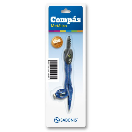 COMPAS ESCOLAR METALICO  CP-737  SABONIS 231287  COLORES SURT