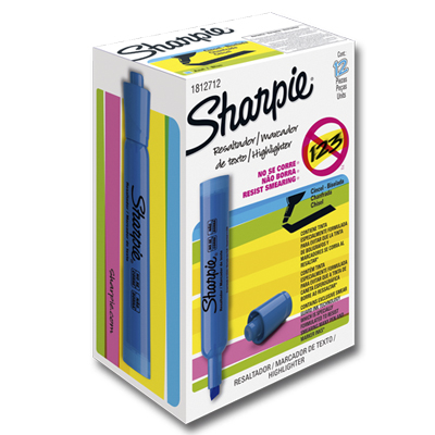 MARCATEXTO     AZUL           C/12 SHARP