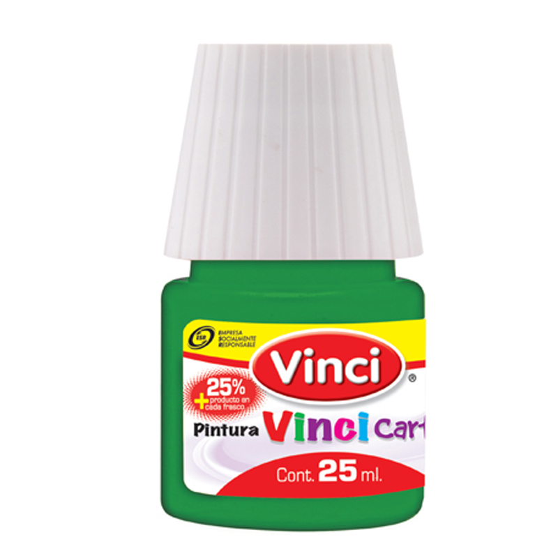 PINTURA CARTEL  25ML VRDE.VER.C/10 VINCI