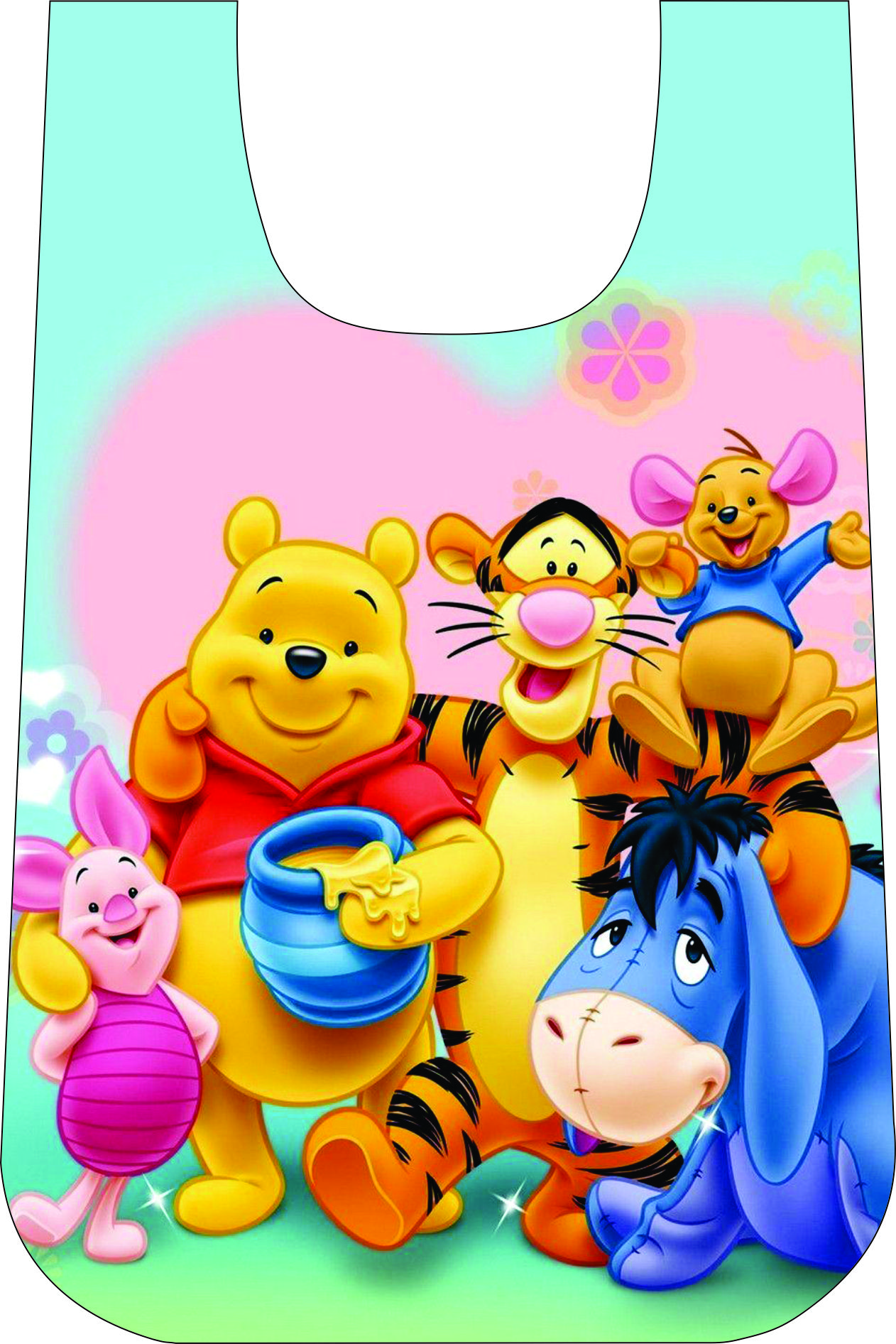 MANDIL INFANTIL PLAST.T/CAMIS.WINNIE P.